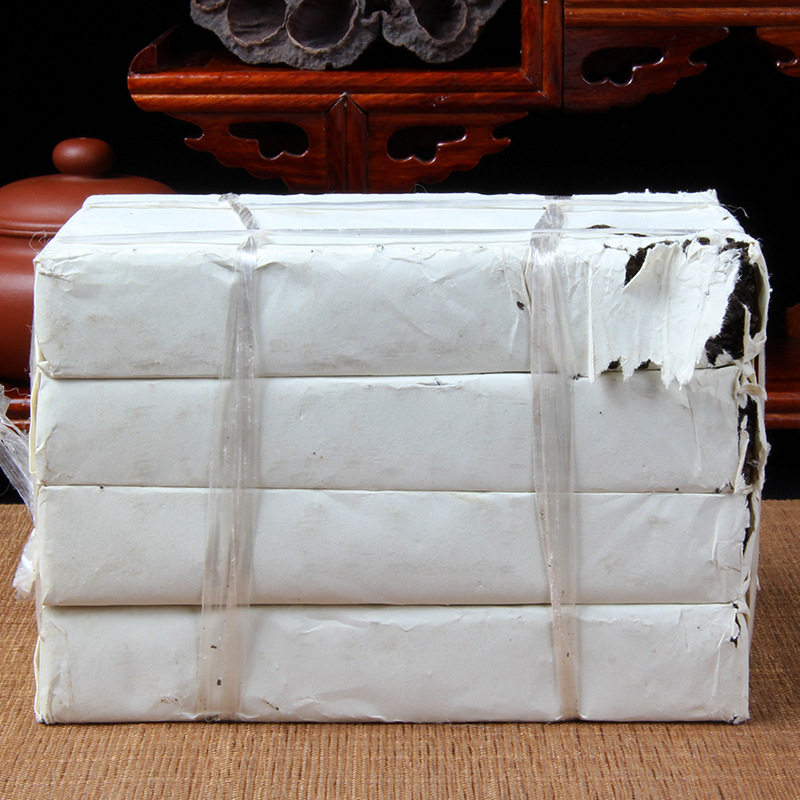 云南茶叶 普洱茶熟茶 90年代白纸7581砖茶 纯干仓老茶砖批发