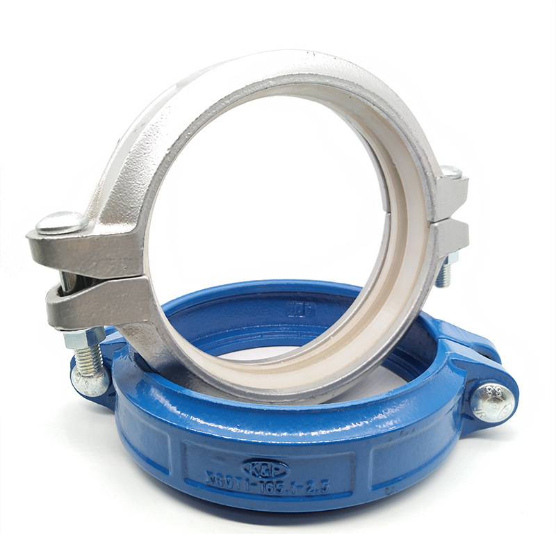 卡耐夫重型卡箍管道连接件 沟槽管件 消防卡古消防系统沟槽卡箍