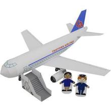 1:300德国汉莎航空空客a340客机模型3d纸模diy手工飞机客机模型