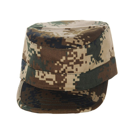 厂家批发迪卡迷彩帽子07 荒漠帽子学生军训帽子作训平顶丛林帽子