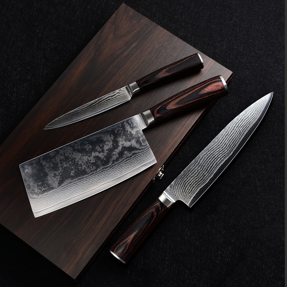 【一套起批】大马士革钢套刀 料理刀 送礼套装