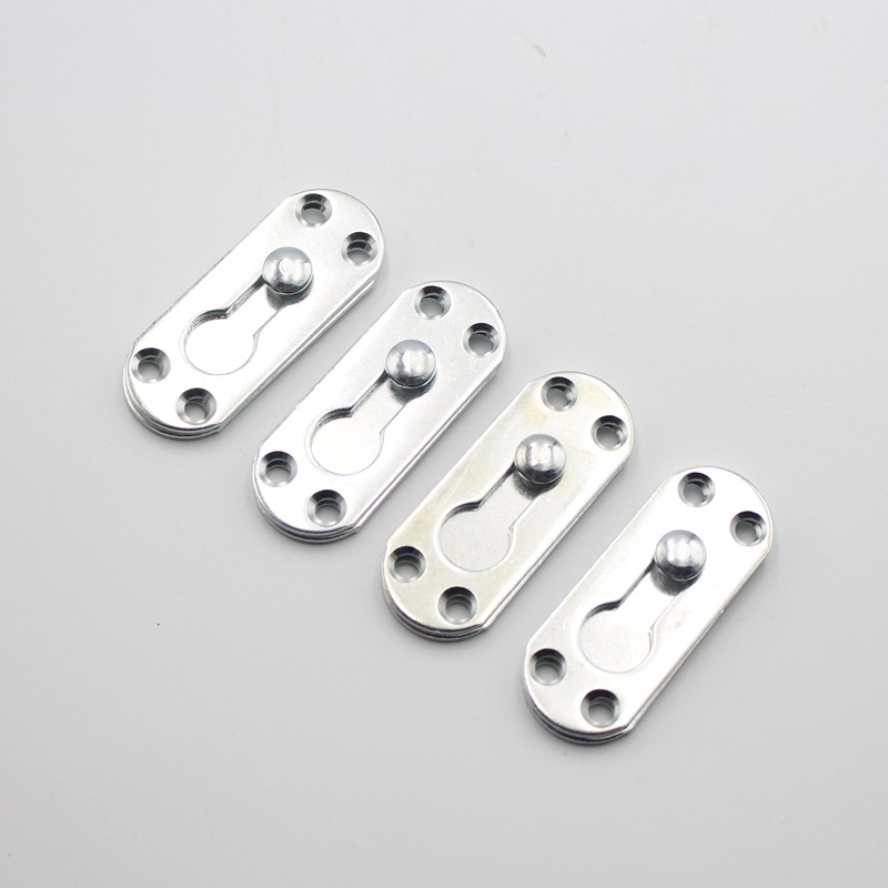 加厚大号圆型铁床挂码床铰家具挂扣挂钩连接床件配件床铰链床挂码