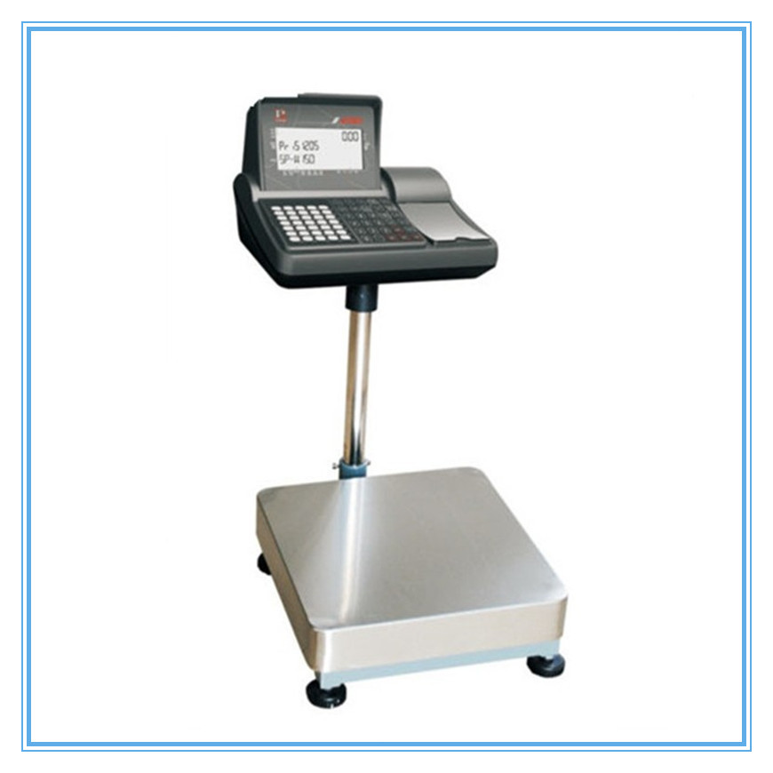 智能打印电子秤150kg标签打印台秤tcs-150不锈钢面板u盘存储台秤
