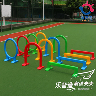 游戏跨栏幼儿园体育用品感统训练器材儿童运动塑料跨栏钻洞玩具