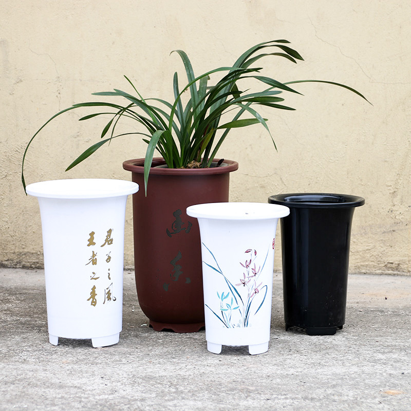 剑兰惠兰春兰花盆 塑料兰花盆 兰盆 园艺用品 多种颜色尺寸