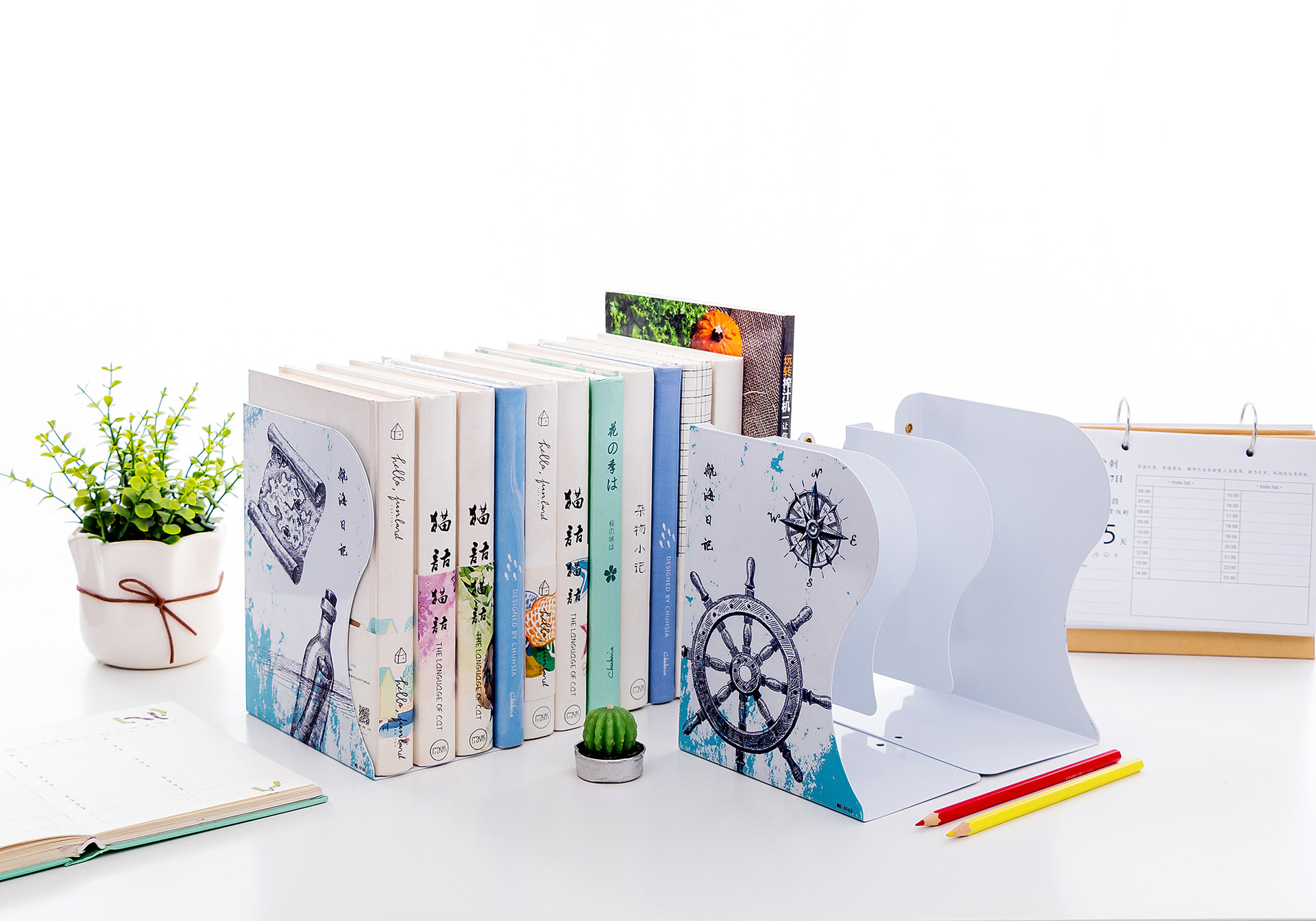 德懋mq6163伸缩可调拉伸书立书架折叠书立桌面收纳盒学生文具批发