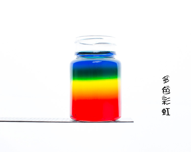 七彩瓶彩虹瓶diy手工创意制作 幼儿园新奇科技小制作科学小实验新_盈