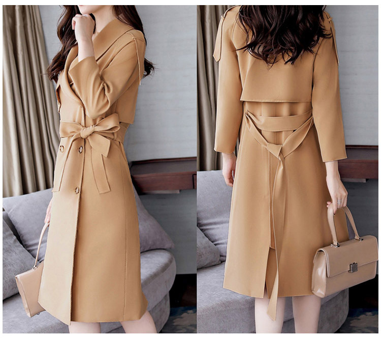 毛呢绒布腰封女双面呢子大衣腰带装饰皮带蝴蝶结打结绑带系带g072