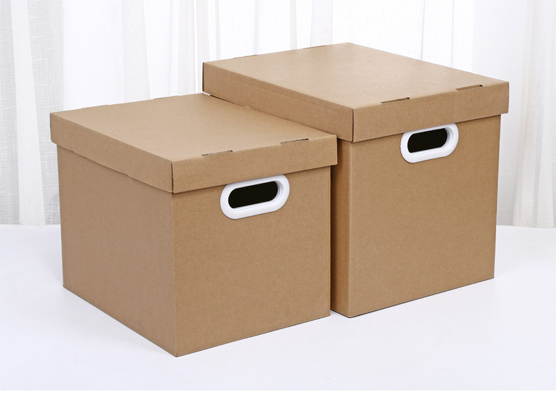 办公文件收纳箱瓦楞纸箱玩具杂物服装收纳盒方形礼物盒宠物窝定制