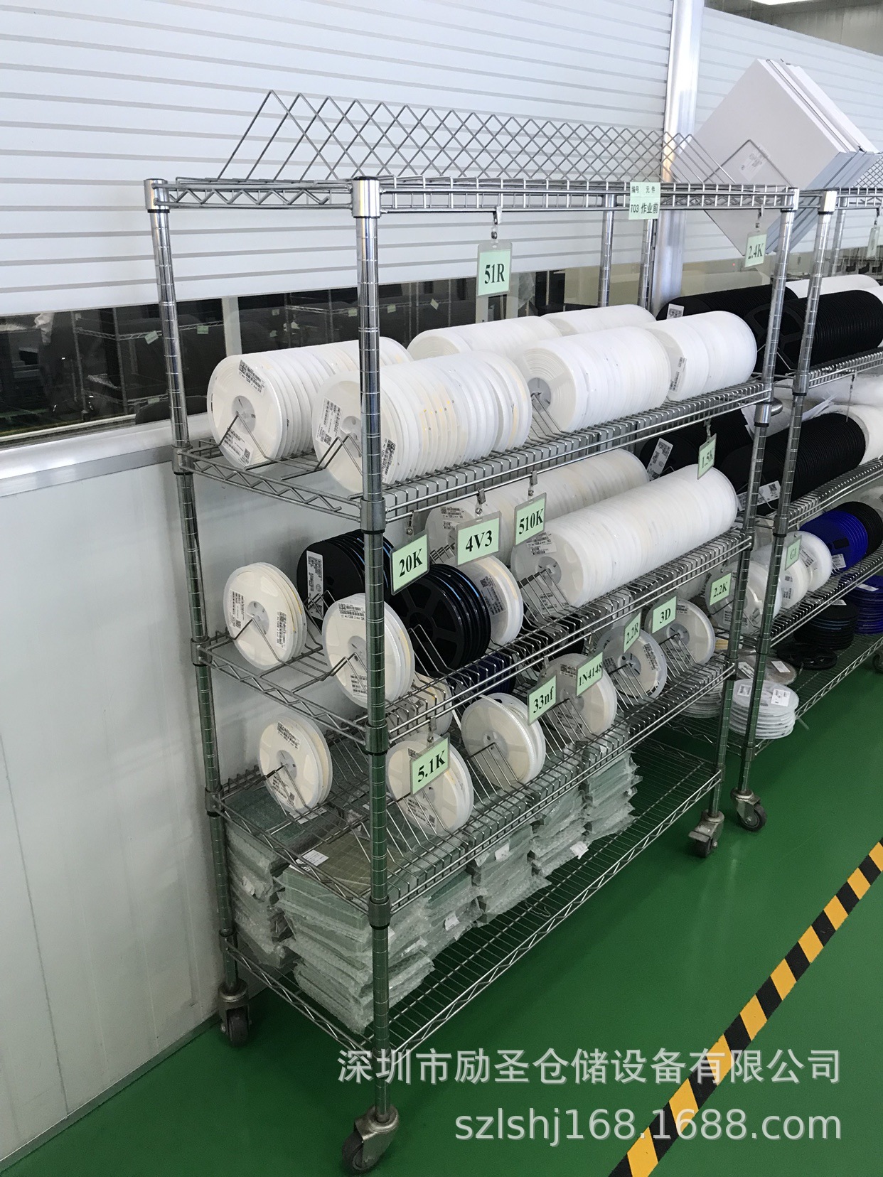 smt物料架 电阻电容料盘架 防静电贴片电子料周转车 无尘车间货架