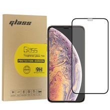 适用iPhone XS MAX钢化膜 iphoneXr丝印全屏钢化膜 苹果手机膜