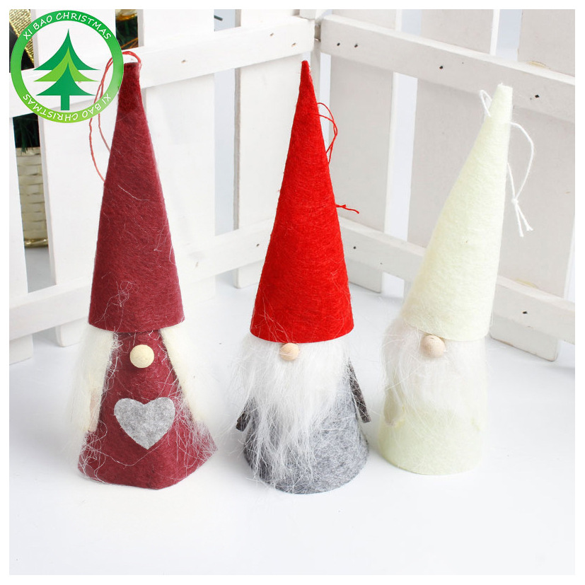 Santa Doll Pendant Christmas Decoration Gift Pendant Wholesale Christmas Snowman Fabric Small Pendant