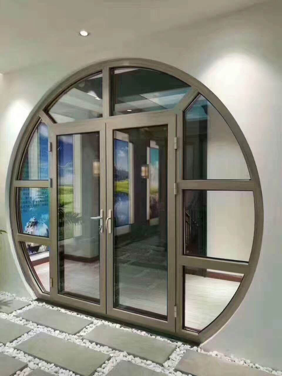 断桥铝门窗定制厂家 别墅落地窗平开门 隔音隔热保温阳台一体门窗