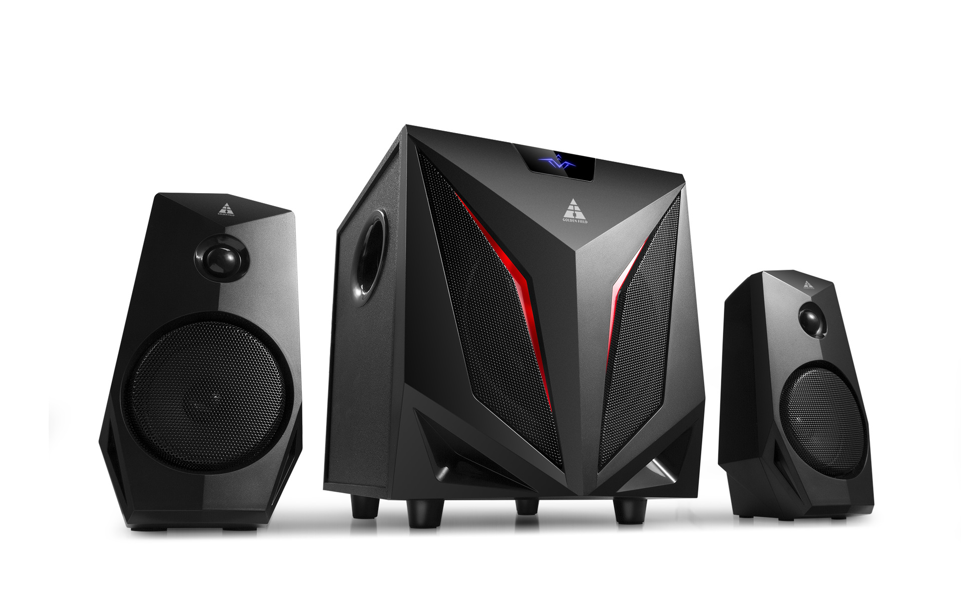 k2 金河田游戏音响低音炮 多媒体电脑音箱 台式木质2.