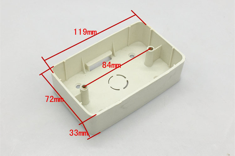 118型两位大板开关底盒电源插座接线盒子暗装胶盒120型工业藏线盒