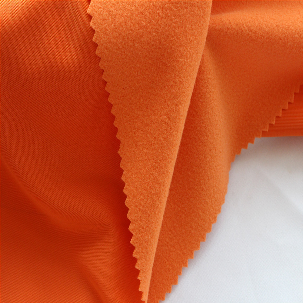 涤纶经编金光绒校服运动服面料绒布经编布经编面料