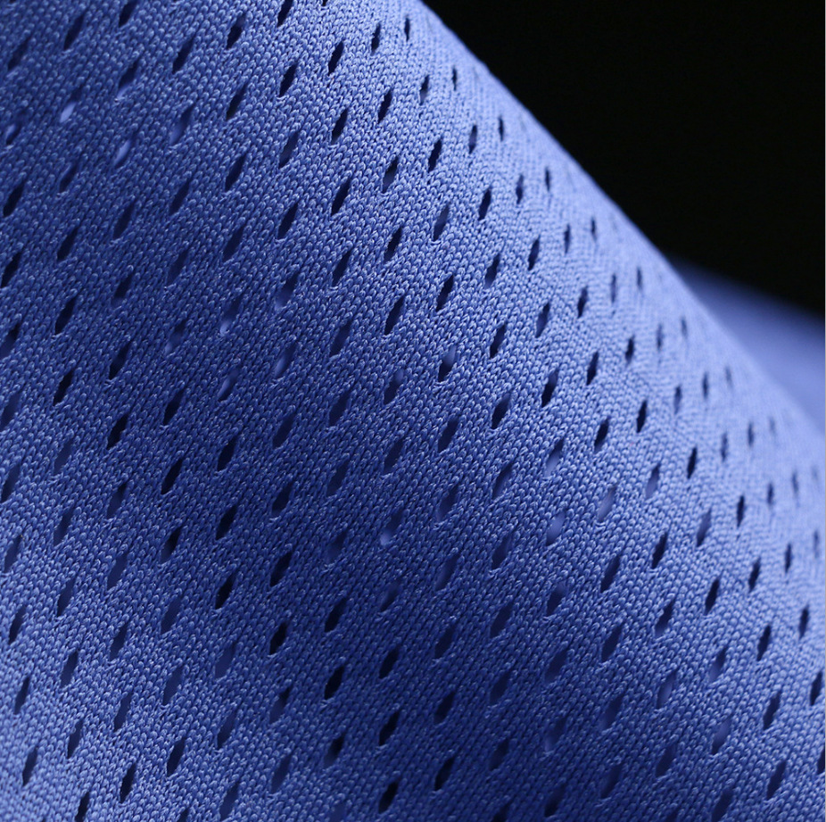 现货供应200g低弹洞洞布网眼布料 透气网布服装里料球衣面料