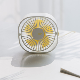 新款 电脑前桌面usb小风扇 360°旋转5叶循环摇曳桌面usb小风扇