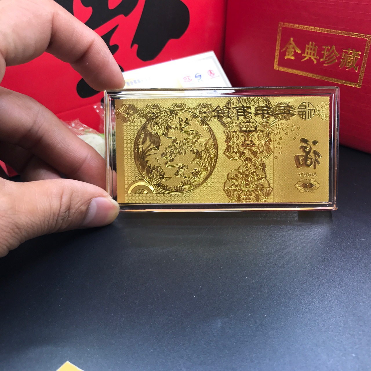 水晶金箔金条 黄金金币投资金条 人寿保险银行开门红会销高档礼品