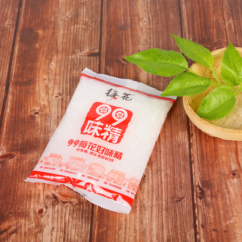 厂家批发梅花味精100g99梅花好味精提鲜调味品鸡精莲花无盐