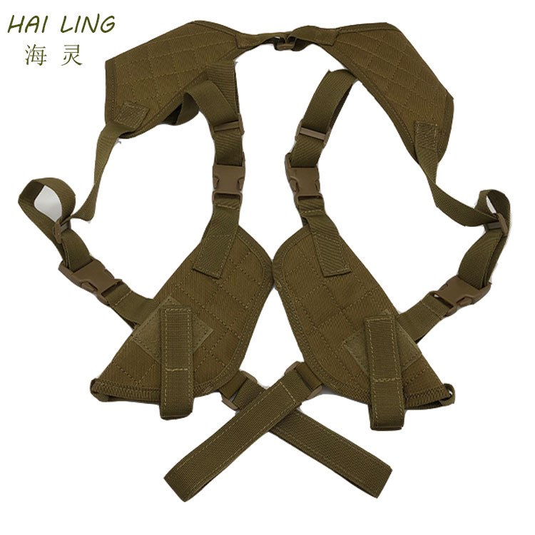 新款户外战术腋下套战术双枪套双肩多功能腰挎枪包个性特工装备包