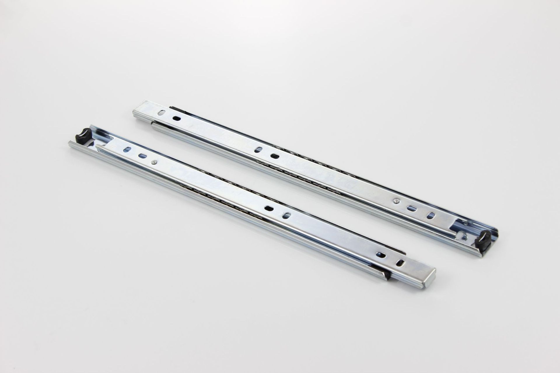 抽屉轨道滑道二节导轨两节滑轨加厚电脑桌键盘滑槽衣橱柜静音滑轮