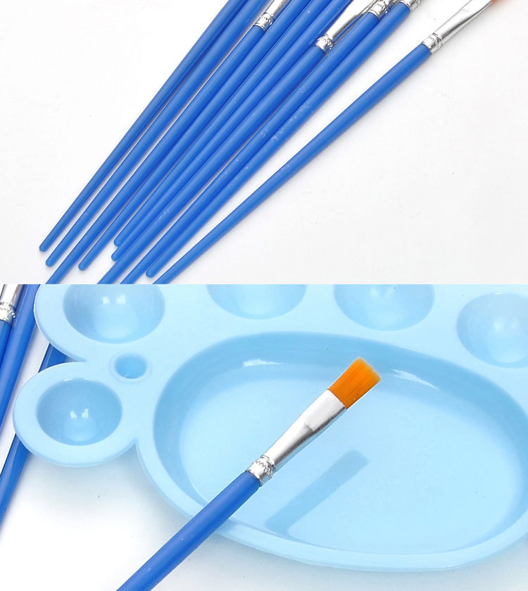 儿童diy画笔 水彩笔 水粉笔 油画笔 绘画笔刷 多功能美术用品画笔