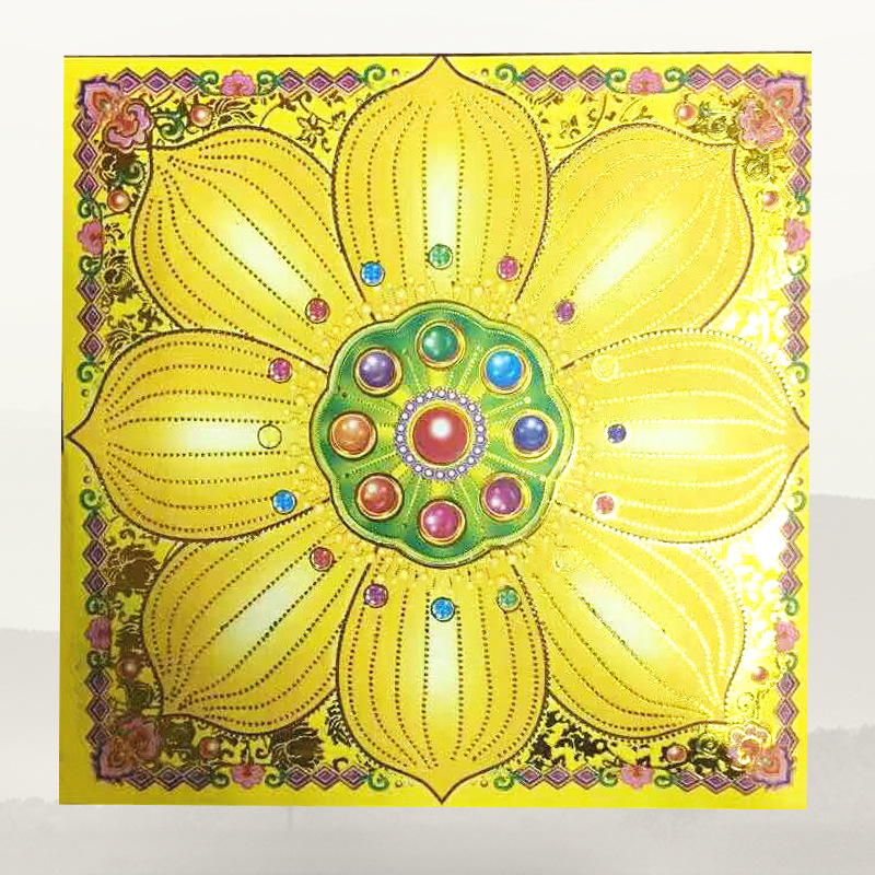 九色琉璃莲花金纸手工折纸礼佛教用品批发金纸烧纸祈福祭祀