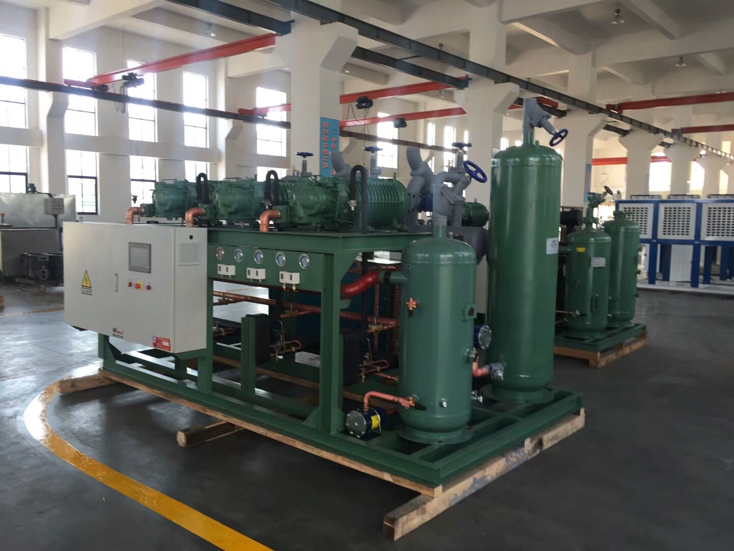 雪梅dlw双级低温冷凝机组制冷压缩机组并联机组