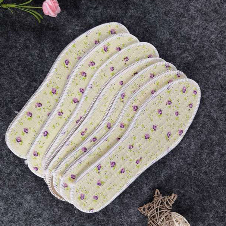 Factory Wholesale Fragrance Insole Deodorant and Breathable Perspiration Absorbing Cotton Cloth Insole Men and Women Violet Deodorant Sports Insole