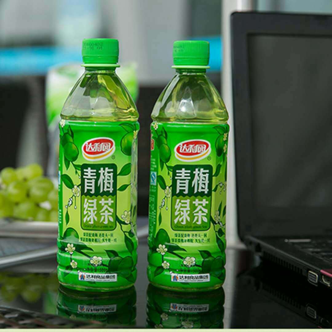 厂价批发达利园饮料青梅绿茶500ml*15瓶整箱酸甜果味凉茶茶饮料