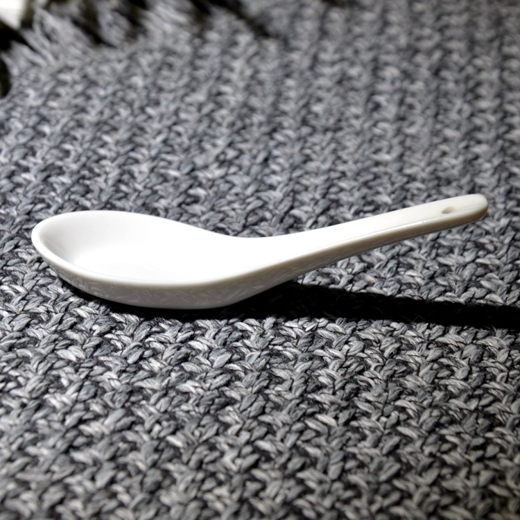 白色环保陶瓷勺_陶瓷勺 白瓷勺 甜品 白色环保 中式 纯色小白 - 阿里