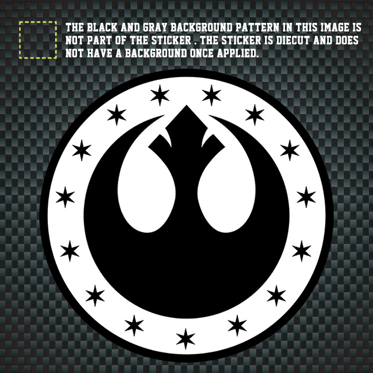 10x10cm 星球大战 叛军联盟 车贴