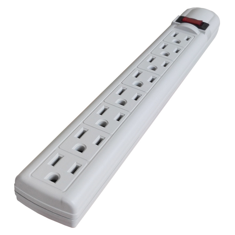 美规电源线排插8位美标接线板1.5米3米5米线家用美式插座跨境电商