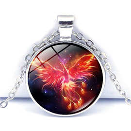 速卖通 星空凤凰星座十二黄金圣斗士星矢时光宝石项链吊坠