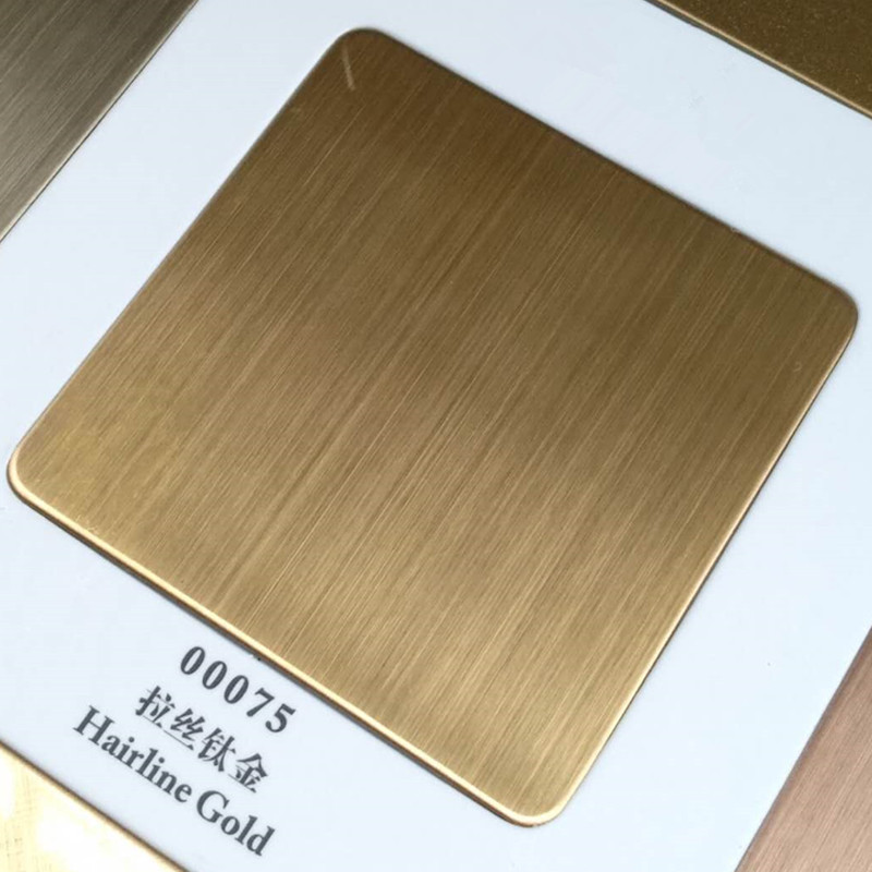 不锈钢颜色板表面处理工艺简介