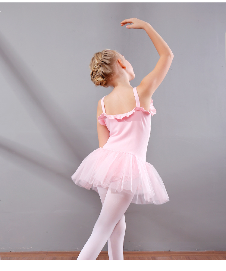 儿童舞蹈服练功服儿童芭蕾舞裙女童练功服夏季演出服六一儿童节服