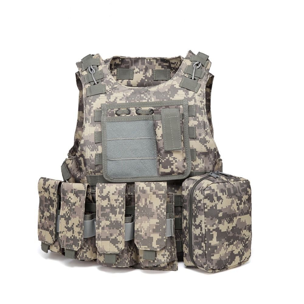 molle两栖战术背心军迷钢丝马甲运动户外多功能特种兵作战cs装备
