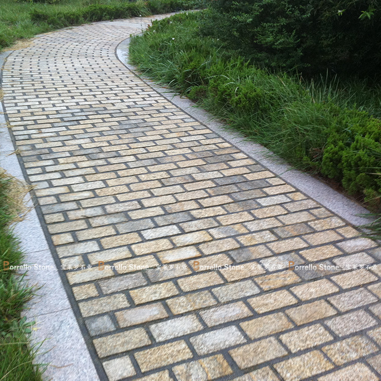 小料石 芝麻灰花岗岩小料石 花岗岩铺路小料石.