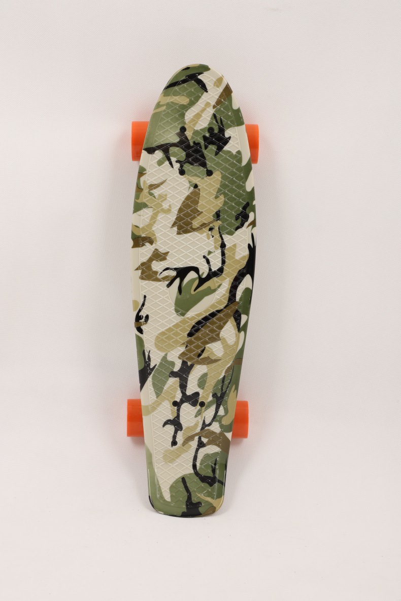 厂家直销pp小鱼板塑料小鱼板单翘四轮滑板鱼滑板成人儿童专业滑板