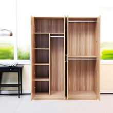 卧室家具板式衣柜批发整体木质四门三门两门组合柜衣柜生产