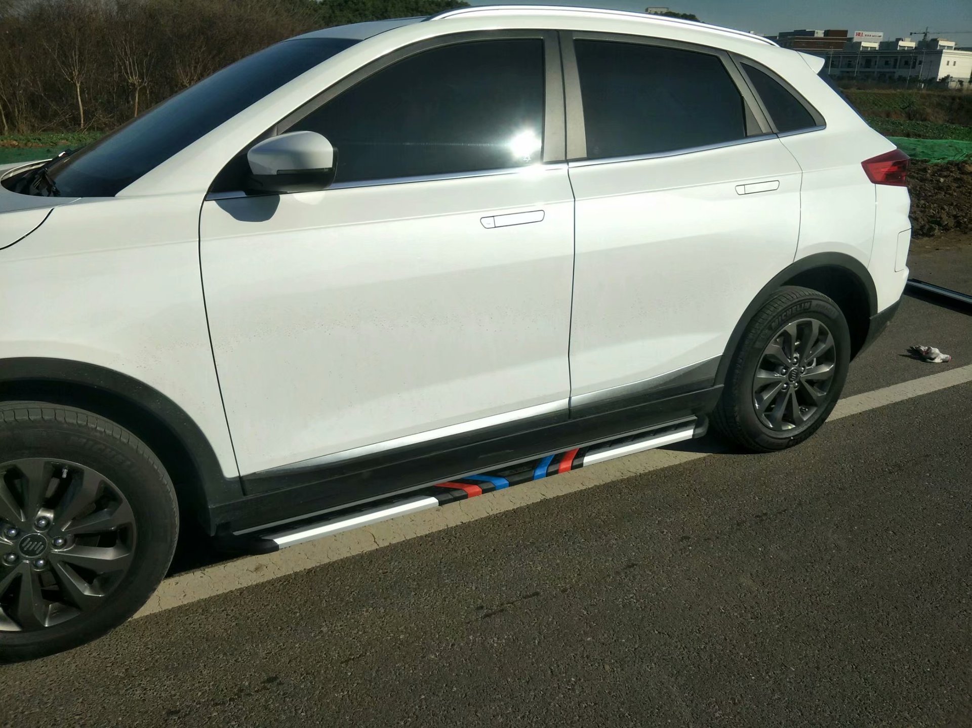 威马ex5脚踏板改装踏板威马ex5专用侧踏板ex5迎宾踏板汽车踏板