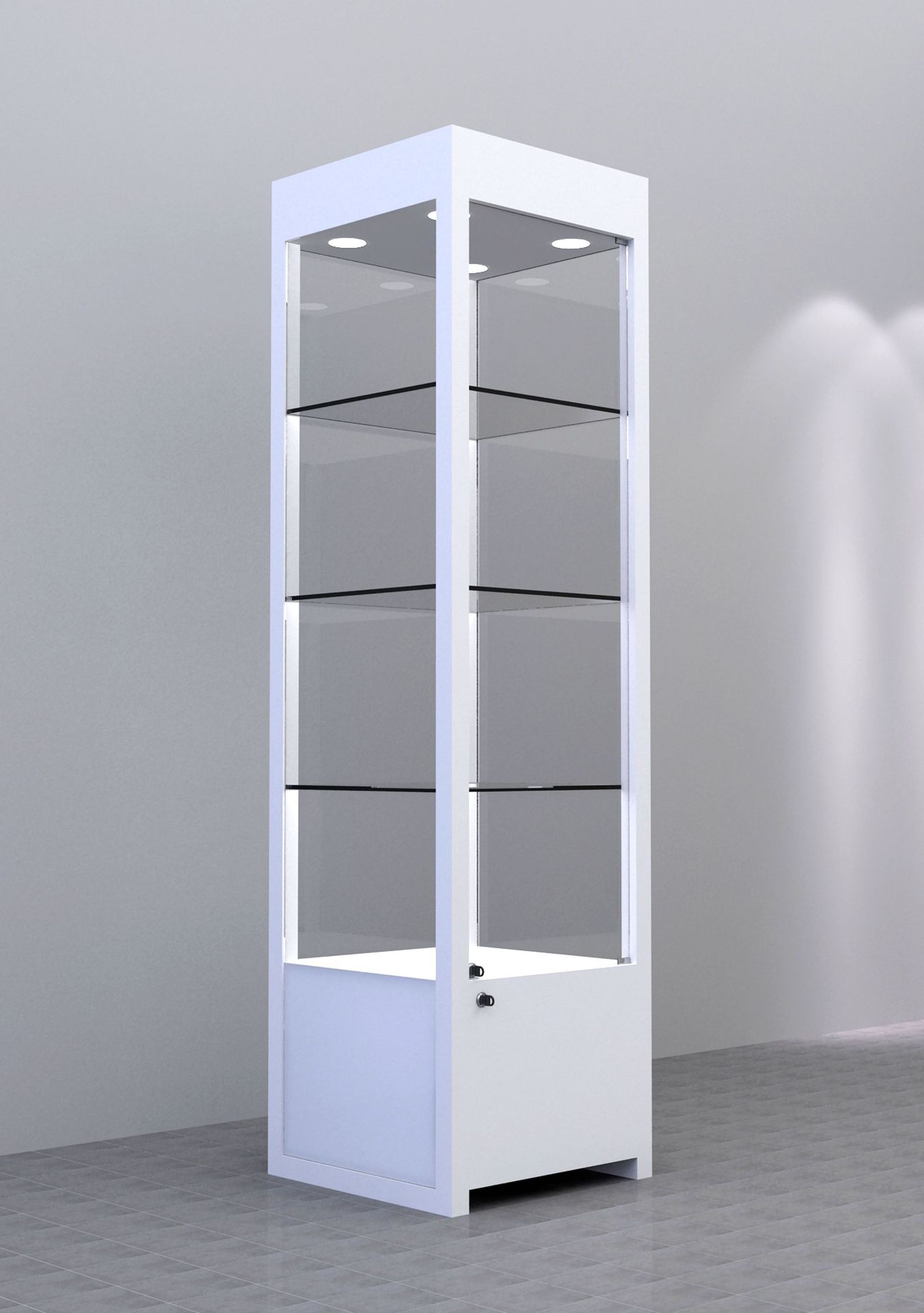 厂家定制多层中岛珠宝展柜 木质烤漆珠宝展示柜 精品玉器类陈列柜