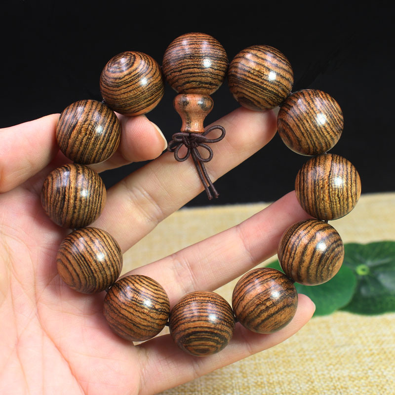 厂家直销 虎皮檀手串手链 男女款佛珠手串 木制工艺品