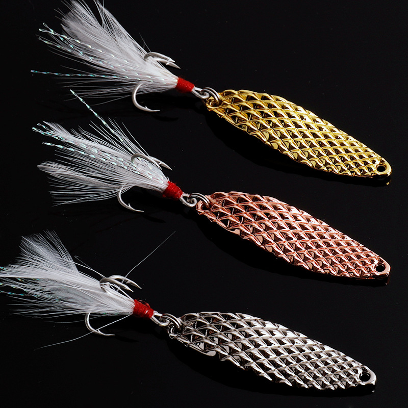 路亚饵亮片5~20g超级水蛭亮片 锌合金亮片 翘嘴鲈鱼路亚假饵