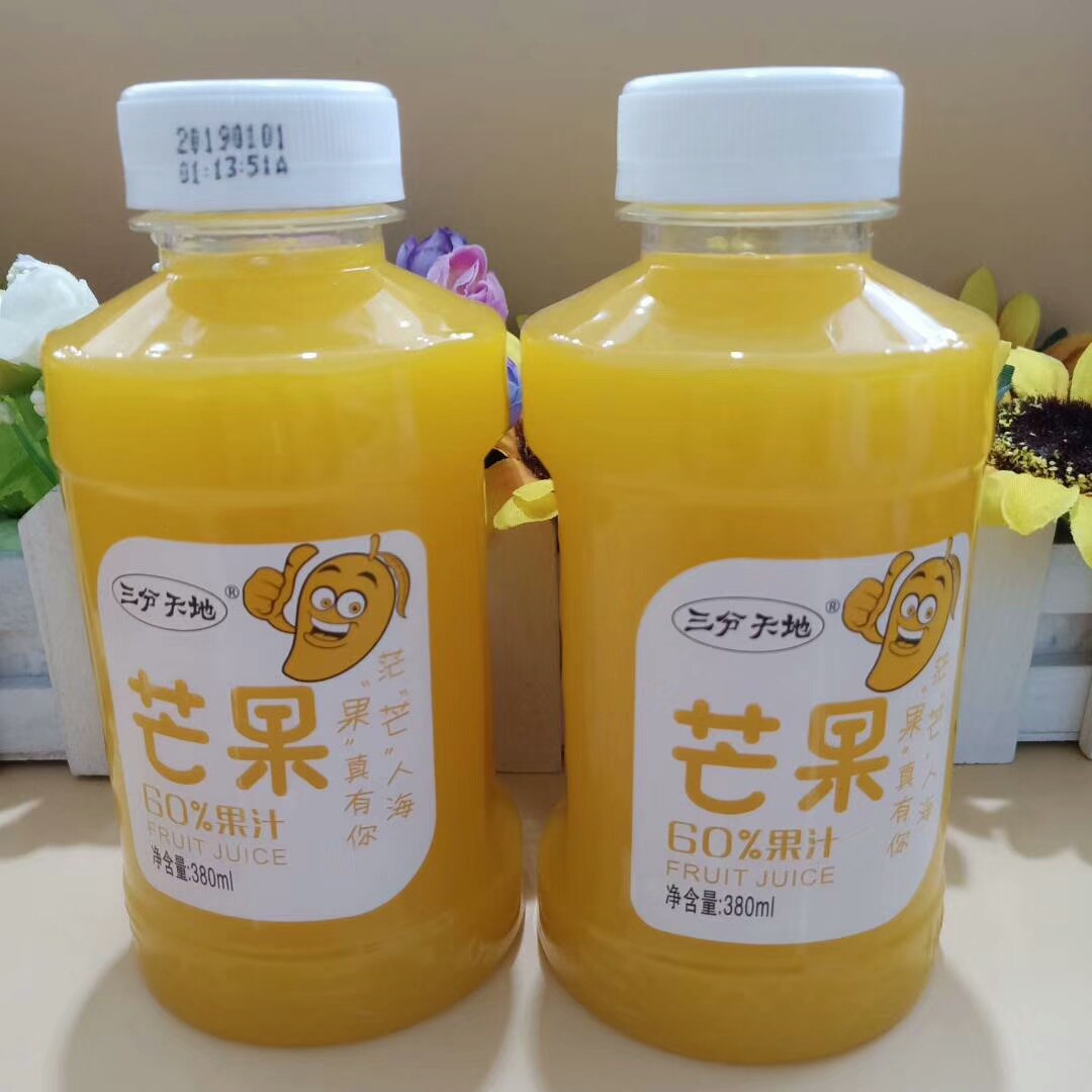 三分天地芒果汁 蜜桃汁 果味饮料 380ml*15瓶