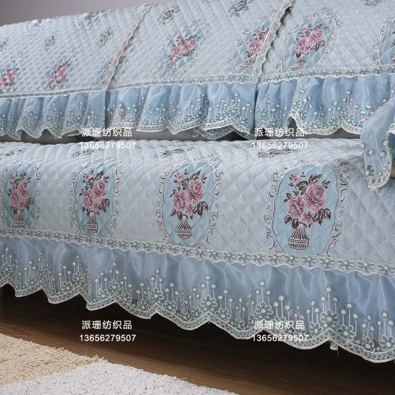 半成品沙发垫布料批发 亚麻提花绗缝夹棉沙发垫卷料沙发套边辅料