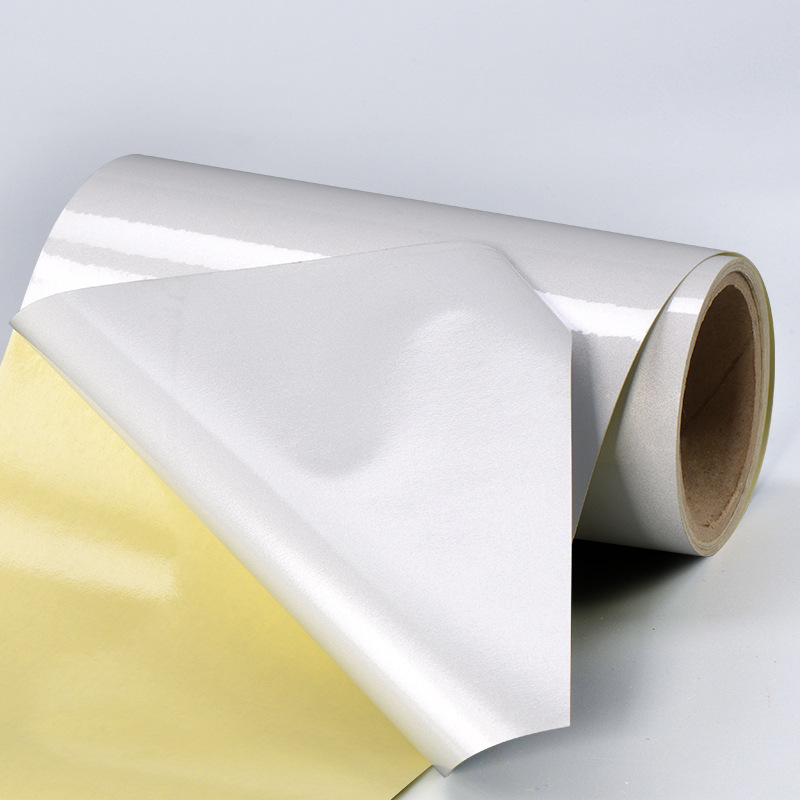 【厂家直销】白色反光膜不干胶 广告级反光贴可印刷不干胶材料