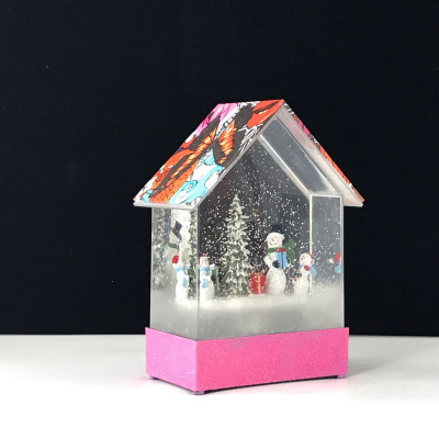 创意元旦圣诞节手工小屋盒子剧场铁盒小房子模型制作生日礼物