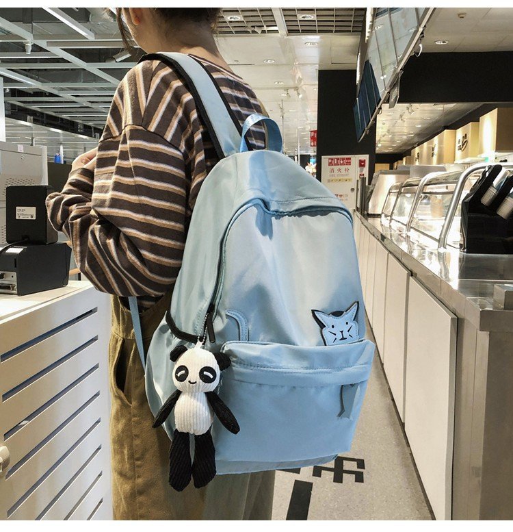 Japanese College Style Cute Cat Fish Creative Student Backpack Schoolbag Casual Versatile Large Capacity Backpack